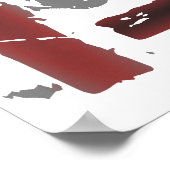 Poster Coureur XC cross-country (Coin)