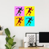 Poster Coureurs (Bureau à domicile)