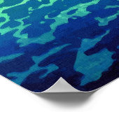 Poster Coureurs de surf de peinture Honolulu (Coin)