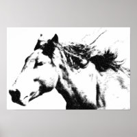 Courir Cheval Head Pop Image d'art