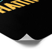 Poster Courir - Ne jamais sous-estimer le champion (Coin)