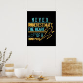 Poster Courir - Ne jamais sous-estimer le champion (Cuisine)
