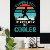 Poster Courir papa (Bureau à domicile)