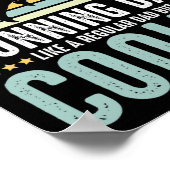 Poster Courir papa drôle Marathon coureur Fête des pères  (Coin)