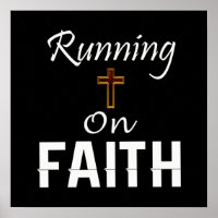 Courir sur le coureur de la foi