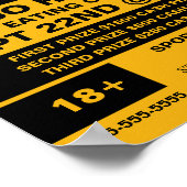 Poster Courir un chien chaud - Concours de consommation c (Coin)