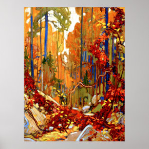 Poster Couronne d'automne, œuvre d'art de Tom Thomson,