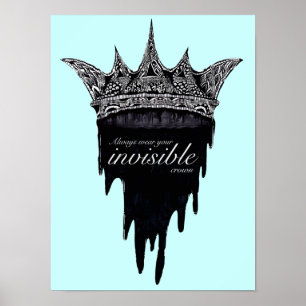 Poster Couronne de dérive avec texte - v2