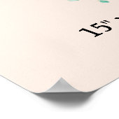 Poster Couronne de feuillage avec empreintes digitales Li (Coin)