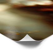 Poster Couronne de feuilles d'automne sur un portrait con (Coin)