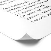 Poster Couronne de monogramme classique simple Élégant (Coin)