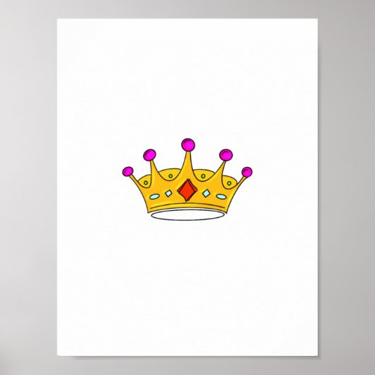 Poster Couronne de princesse, couronne de prince, thème d (Devant)
