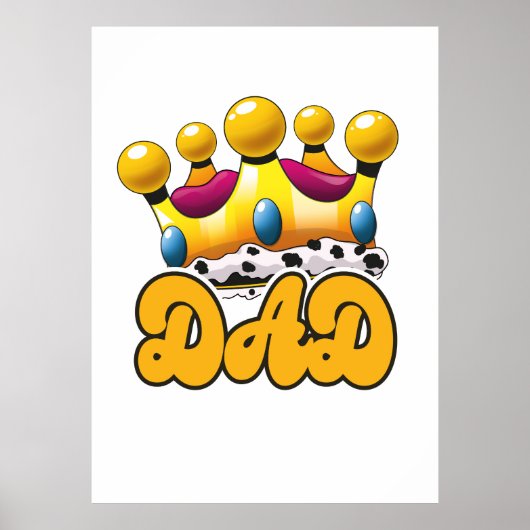 Poster Couronne de rois papa (Devant)