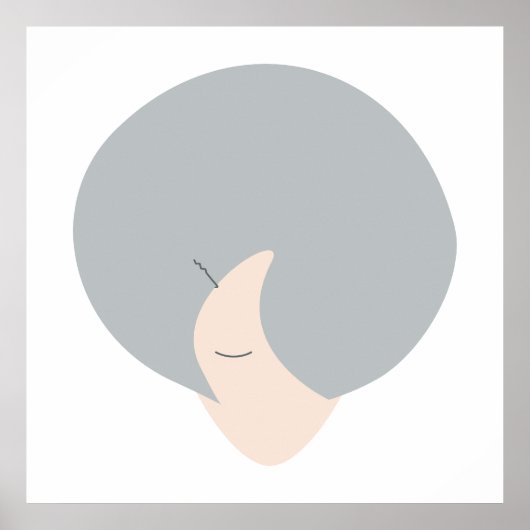 Poster Couronne de sagesse | Art féminin minimaliste mode (Devant)