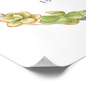 Poster Couronne de succulents, de brindilles et de pierre (Coin)