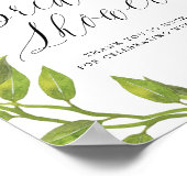 Poster Couronne de verdure au citron panneau de bienvenue (Coin)