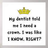 Poster Couronne dentiste (Devant)