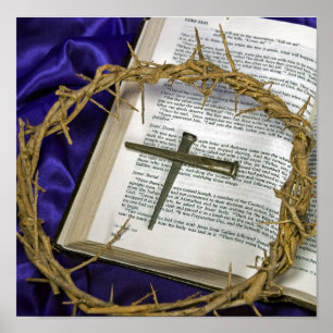 Poster Couronne d'épines avec ongles