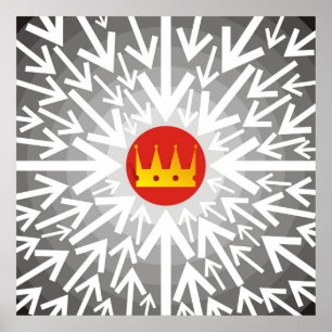 Poster Couronne dorée