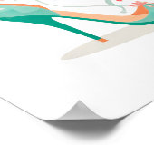 Poster Couronne et talons hauts - Thème rose et menthe gl (Coin)