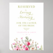 Poster Couronne florale de mariage, souvenir affectueux,  (Devant)