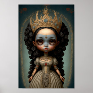 Poster Couronne magique fantasy princesse fille art