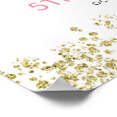 Poster Couronne rose fleurie Koala Bienvenue à l'annivers (Coin)