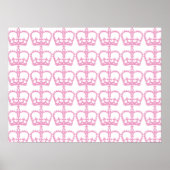 Poster Couronne rose princesse (Devant)