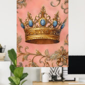 Poster Couronne royale. (Bureau à domicile)