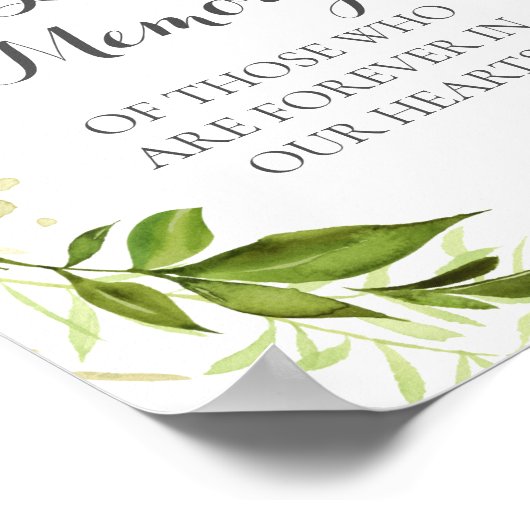 Poster Couronne Verte En Mémoire Amoureuse Poster, Rustiq (Coin)