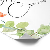 Poster Couronnes de fleurs de jardin en aquarelle pour do (Coin)