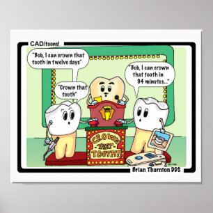 Poster Couronnez que copie de dent