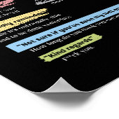 Poster Courrier électronique d'entreprise amusant (Coin)