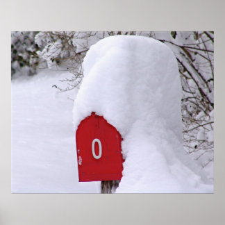 Poster Courrier hivernal