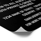Poster Cours Clavier élégant Publicité (Coin)