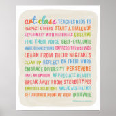 Poster Cours d'art Enseigner aux enfants // 16 x 20 Poste (Devant)