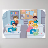 Poster Cours de couture pour enfants Fun Crafting et appr (Devant)