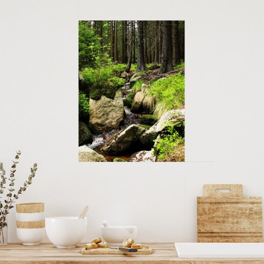 Poster cours de forêt (Cuisine)