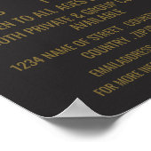 Poster Cours de guitare élégant Publicité (Coin)