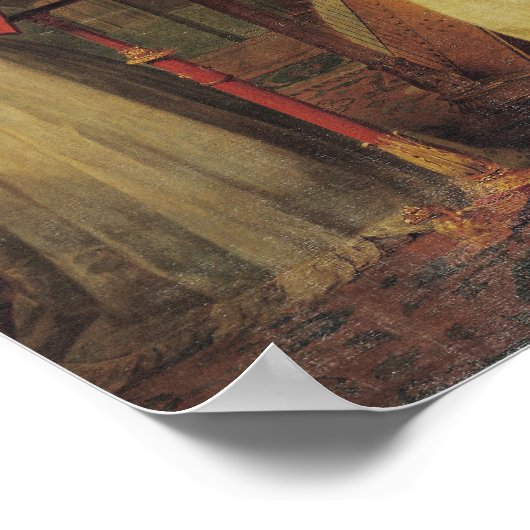 Poster Cours de harpe donné par Madame de Genlis (Coin)