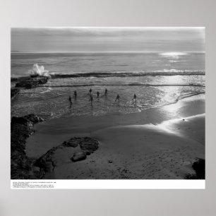 Poster Cours de plongée, au soleil, décembre 1966