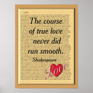 Poster Cours de Véritable amour - imprimé d'art