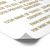 Poster Cours de violon élégant Publicité (Coin)