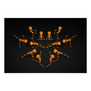 Poster Cours de Yoga Halloween