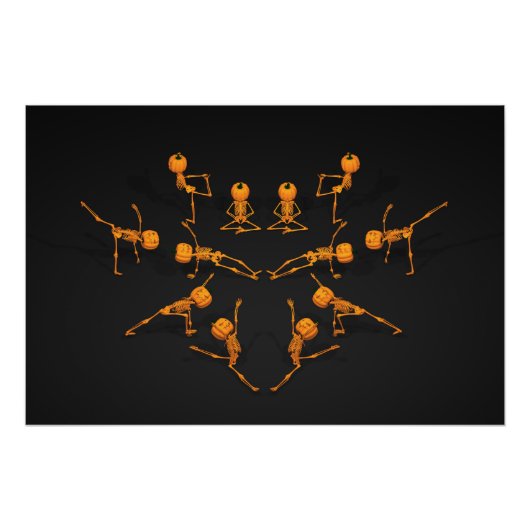 Poster Cours de Yoga Halloween (Devant)