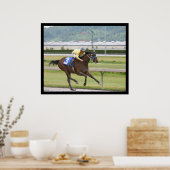 Poster Course à cheval (Cuisine)