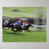 Poster course à cheval (Devant)