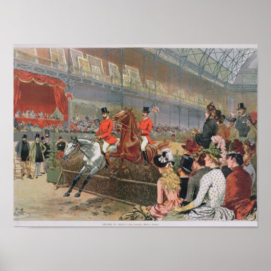 Poster Course à cheval, 1886 (Devant)