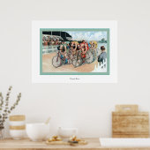 Poster Course à vélo (Cuisine)