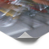 Poster Course à vélo sur route (Coin)